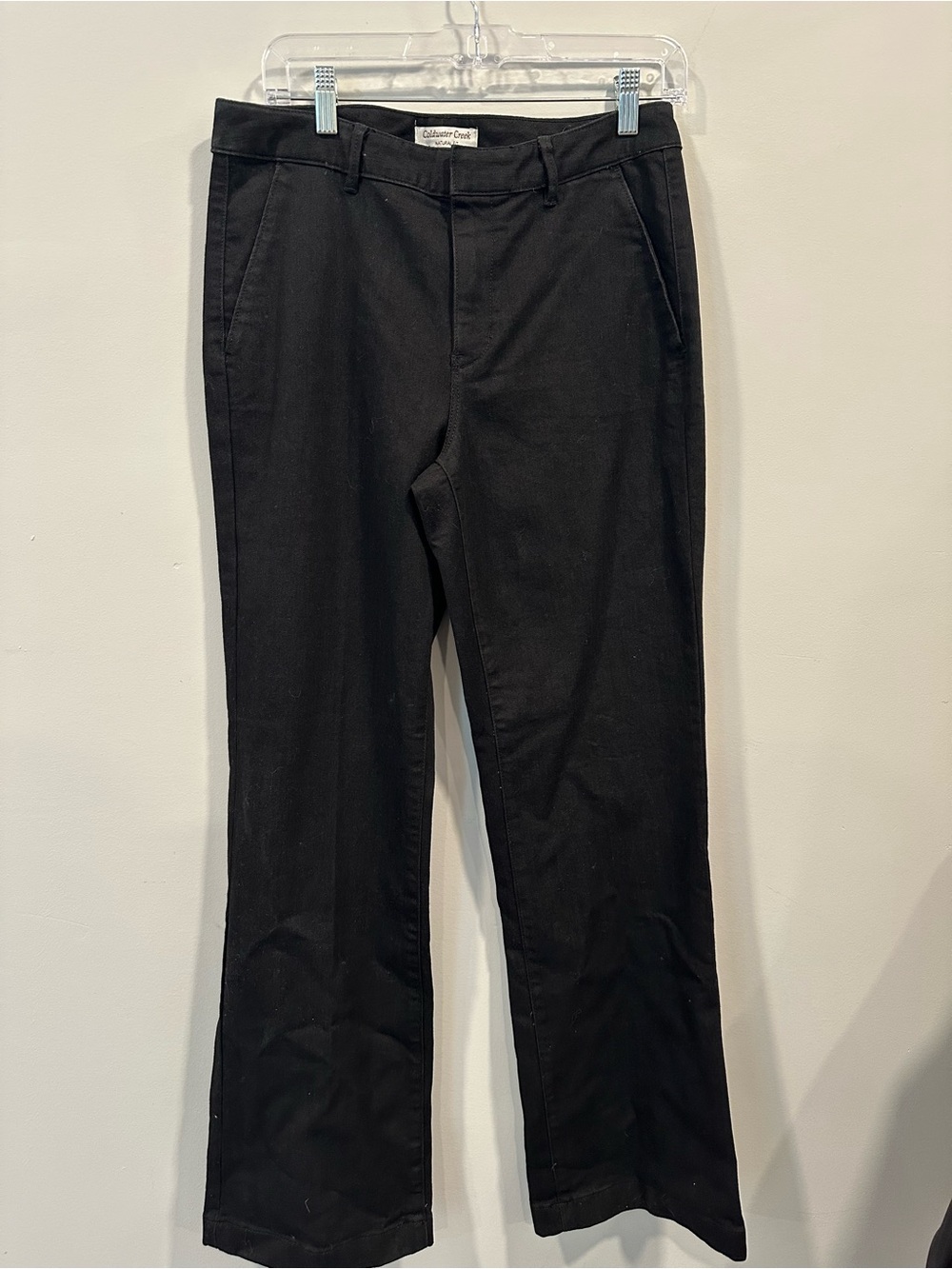 Coldwater Creek Black Straight-Leg Women's Pants